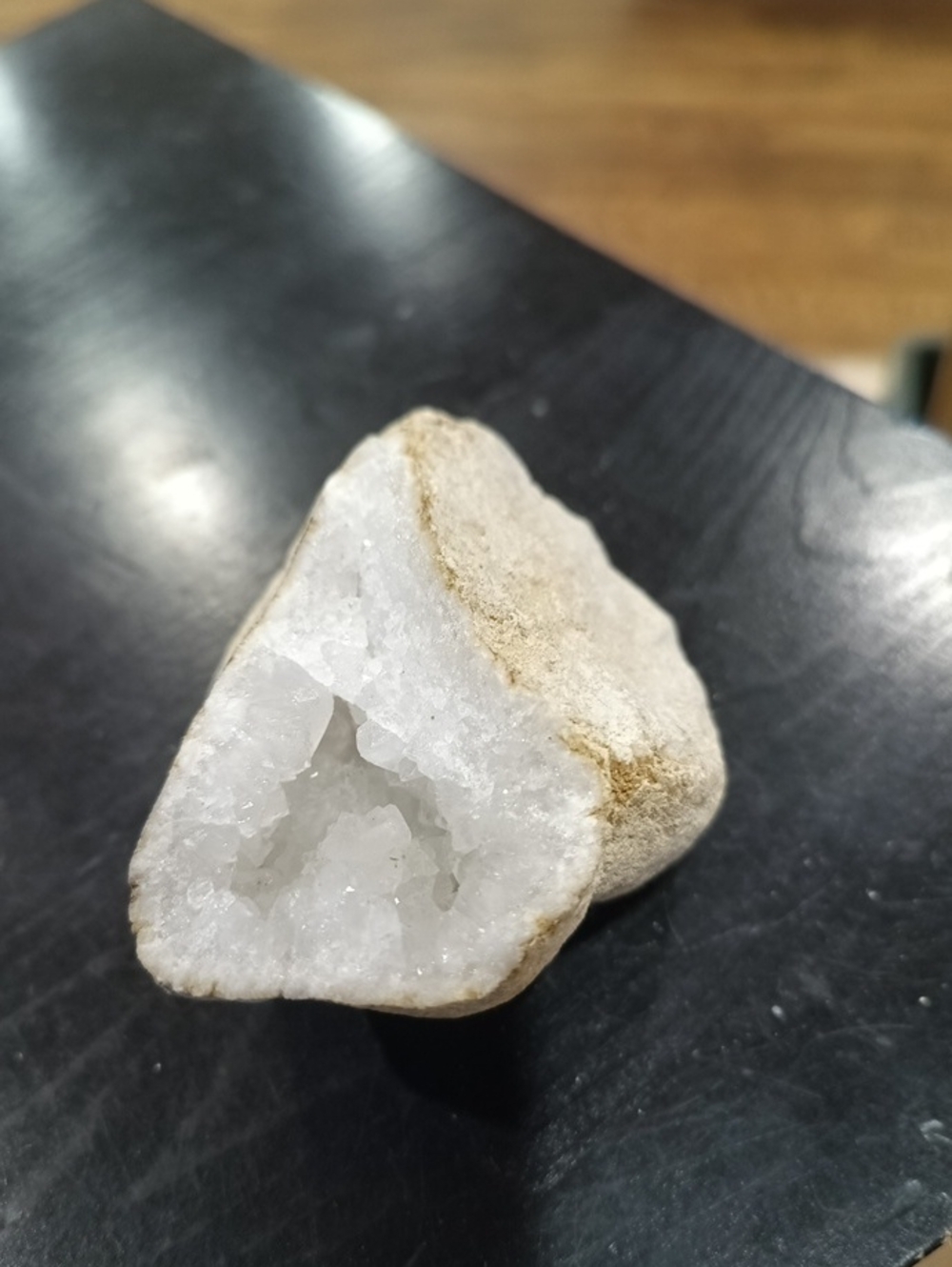 White Crystal Geode Decorative Accent - Home Accents